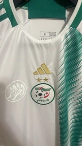 Algeria Jersey Home Football Shirt 2022 - 23 White Adidas Mens Size M ig93 - Picture 1 of 6