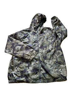 US POLO ASSN Men's Green Camo Lightweight Windbreaker Jacket Size XL - Picture 1 of 9