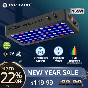 Phlizon 165W LED Aquarium Light Full Spectrum for Fish Tank Coral Reef Saltwater - Picture 1 of 12
