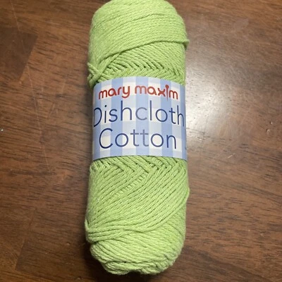 Mary Maxim Yarn DISHCLOTH COTTON - #Y273-225 Light Green - 164yd 150m 100g 3.5oz - Image 1 of 4