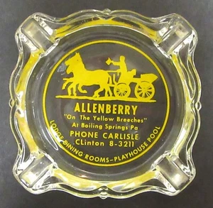 Boiling Springs , PA. - ALLENBERRY Hotel / Restaurant 1950s advertising ASHTRAY - Picture 1 of 4