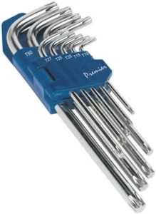 Sealey AK7170 Trx-Star Long Fully Polished Key Set, 9 Pieces - Picture 1 of 1