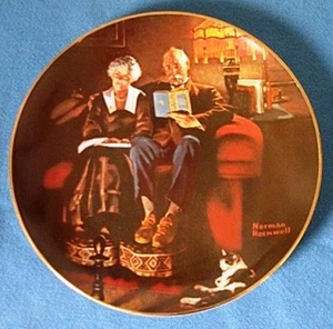 Norman Rockwell's - 'Evenings Ease' collector plate in original box - Picture 1 of 1