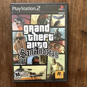 Grand Theft Auto San Andreas PS2 PlayStation 2 with Map - Picture 1 of 4