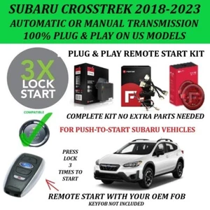 Remote Starter Kit for SUBARU CROSSTREK 2019-2023 PTS AUTO & MANUAL TRANSMISION - Picture 1 of 4