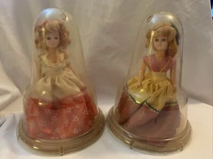 Vintage A & H Lot Of 2 Dolls in Original Plastic Dome Woodside, NY - Picture 1 of 5