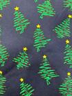 Alynn Navy Green Yellow Red Christmas Tree Silk Necktie Tie De1022c