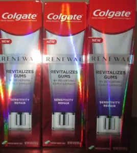 3x Colgate Renewal SENSITIVITY REPAIR Fresh Mint Gel Zahnpasta 3 oz 2023 - Bild 1 von 1