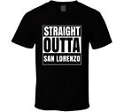 T-shirt Straight Outta San Lorenzo Paragwaj Compton Parodia Grunge City