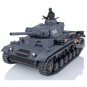 Henglong 1/16 7.0 Upgraded Deutscher Panzer III L RC Panzer 3848 Metallspuren - Bild 1 von 12