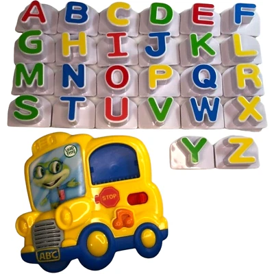 LeapFrog ABC School Bus Fridge Phonics Player and Upper Case Letter Set Complete - Image 1 of 4