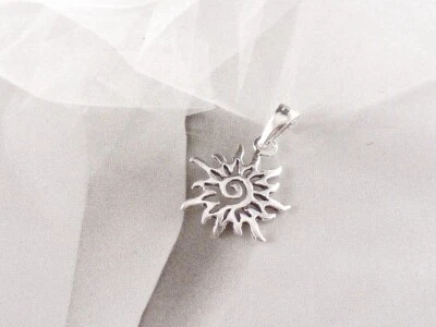 Anhänger 925 Sterling Silber Sonne Spirale NEU - Bild 1 von 3