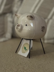 Ceramic Pig Decoration Home Decor Cute Cream Pig Rustic - Picture 1 of 5