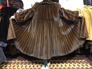 Abrigo de visón piel de visón abrigo de piel DEMI BUFF piel real SAGA MINK abrigo Pelliccia 3XL - Imagen 1 de 24