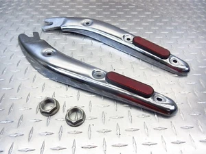 2011 09-13-TRIUMPH BONNEVILLE AMERICA REAR FENDER CHROME TRIM PANELS COVERS OEM - Picture 1 of 12