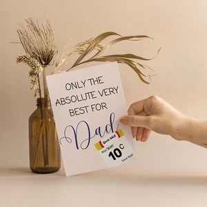 Dad Birthday Cards, Discount Joke Card for Father, Funny Birthday Gift for him, - Picture 1 of 8