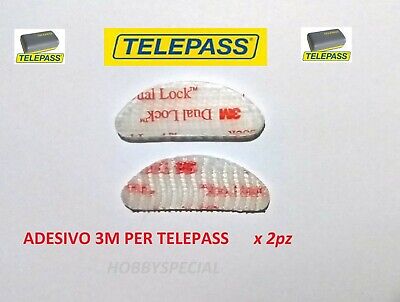 Adesivo TelepaSs 3M SJ 3560 Dual-lock Trasparente 2pz  Gps,navigatore,vetro Auto • 2.19€