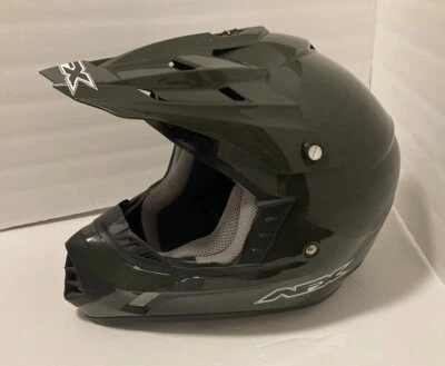 Casco AFX FX-17 Adulto Grande Cazador Oscuro Verde PUNTO ECE 22.05 Motcross ATV Suciedad Foto 1 de 4