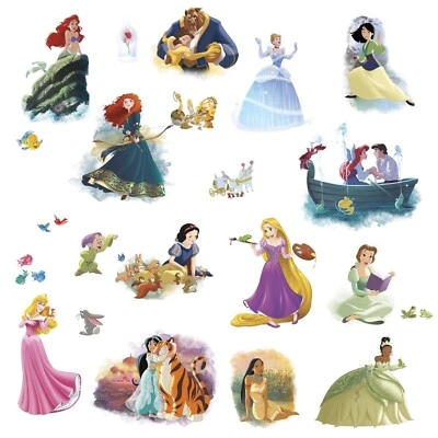 Calcomanías de pared Disney Princess Dream Big 22 pegatinas de cendrella pelables y pegadas Foto 1 de 3