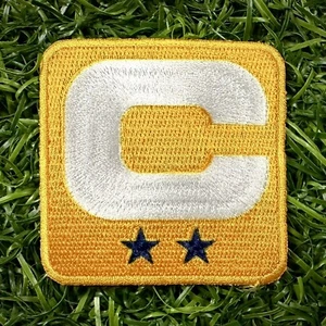 NFL Authentic Game Issued Captain Patch Yellow Two Star Los Angeles Chargers - Picture 1 of 1