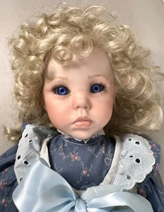 Hilary Porzellanpuppe 24 Zoll von Dianna Effner Ultimate Collection 1987 violette Augen - Bild 1 von 24