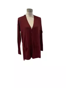 Neu mit Etikett Old Navy weinrot burgunderrot Oversize-Strickjacke M Baumwollmischung - Bild 1 von 4
