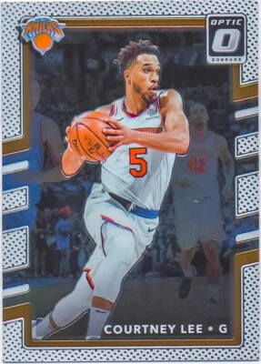 Tarjeta cromada de baloncesto óptica Donruss Courtney Lee 2017-18 #100 New York Knicks Foto 1 de 2