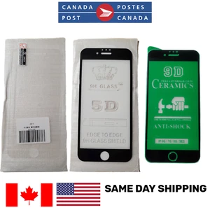 Vitre de protection écran iPhone 15 14 Plus 13 12 11 Pro XS Max XR 8 7 bord à bord - Photo 1 sur 4