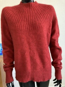 🎄Maglione MCDONALD Nuova Zelanda Lana Merino Opossum Pelliccia Seta Maglia Taglia M Rosso - Foto 1 di 6