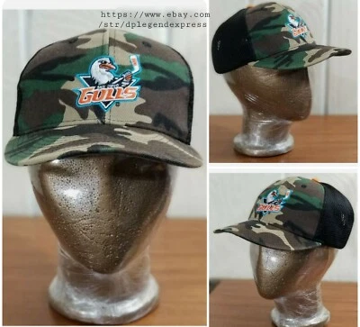 SAN DIEGO GAVIOTAS HOCKEY VERDE CAMUFLAJE MALLA ESPALDA GORRA APRECIACIÓN MILITAR *** Foto 1 de 4