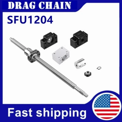 SFU1204 BallScrew RM1204 L250-1500mm End Machine +BK/BF10 &Nut Housing +Coupler - Image 1 of 4