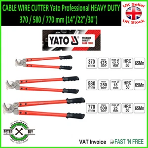 CABLE WIRE CUTTER Yato Professional HEAVY DUTY 370 / 580 / 770 mm (14"/22"/30") - Picture 1 of 9