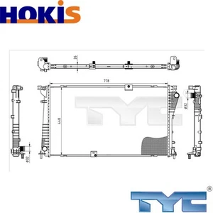 RADIATOR ENGINE COOLING 725-0045 FOR RENAULT TRAFIC/II/Van/Platform/Chassis 2.5L - Picture 1 of 6