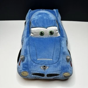 Disney Store Exclusive Pixar Cars 2 Finn McMissile Plush Blue Stuffed Toy 13" - Picture 1 of 10