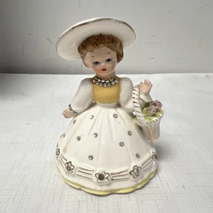 Figura de dama de porcelana de colección con pedrería Ann Shaffer - Imagen 1 de 12