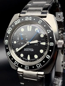 Vostok Amphibia 17036B - Batman GMT. Nuovissimo di zecca. Spedito da Barcellona - Foto 1 di 12