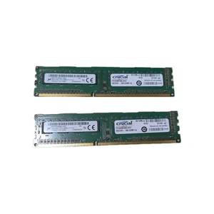 8GB (2×4GB) DDR3 1600 MHz RAM Crucial + Micron PC3-12800U Arbeitsspeicher - Bild 1 von 4