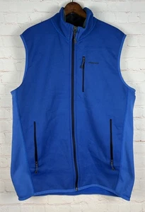 Patagonia Herren R1 Weste Full Zip ärmellose Jacke blau Größe Large Polartec - Bild 1 von 7