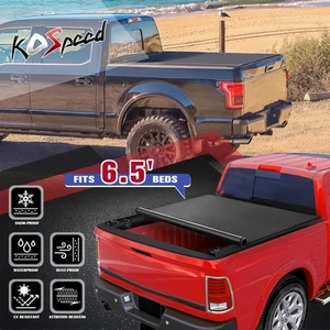 Vinyl Soft Roll-Up Tonneau Cover for 15-20 Ford F150 Fleetside 6.5Ft Truck Bed - Picture 1 of 6