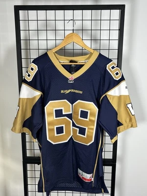Camiseta deportiva vintage Reebok CFL Winnipeg Blue Bombers #69 Sukh Chungh - talla M Foto 1 de 3