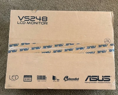ASUS VS248H-P 24” LED Monitor –Full HD 1080p, 2ms, HDMI–Brand New Factory Sealed - Image 1 of 2