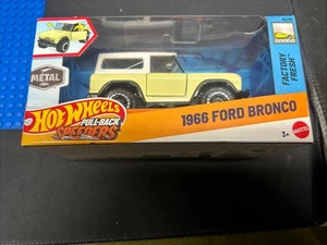NEU Hot Wheels Pull-Back Speeders 1966 Ford Bronco Maßstab 1:43 Diecast Mattel - Bild 1 von 5