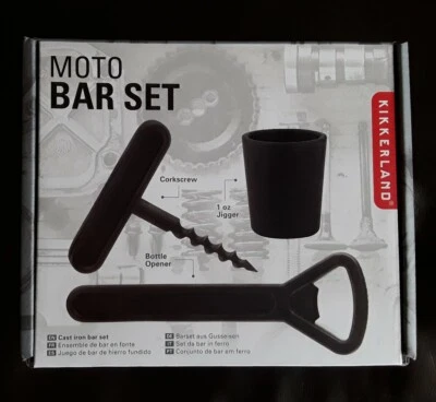 Juego de 3 barras de hierro fundido Kikkerland MOTO. Foto 1 de 4