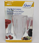 Oster Glass Blender Container 5 Cup Jar Carafe Square Top  4891-3 Unopened