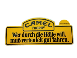 Camel Trophy 1985 # Filter Zigaretten # Hölle # Sticker Aufkleber # 80er Vintage - Bild 1 von 1