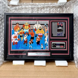 Mike Tyson SIGNED Framed Collage Nintendo Punch-Out Cartridge & Photo Authentic - Picture 1 of 11