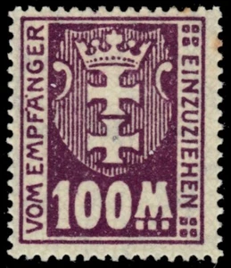 DANZIG J24 - Coat of Arms "Postage Due" (pb49243) - Picture 1 of 1