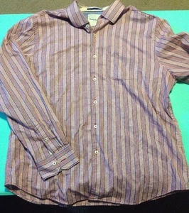 Camisa frontal con botones Tommy Bahama para hombre X-Grande XL 100% lino rojo a cuadros ENVÍO GRATUITO - Imagen 1 de 5