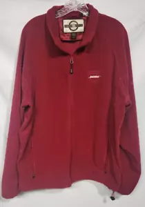 Bose Las Vegas 2006 Maroon Mens Size XL Fleece Zip Up Jacket Embroidered Logo - Picture 1 of 10