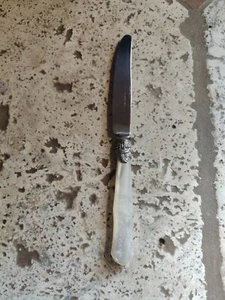 EME NAPOLEAN VINTAGE DINNER BUTTER KNIFE 18/10 ITALY IVORY COLORED HANDLE - Picture 1 of 7